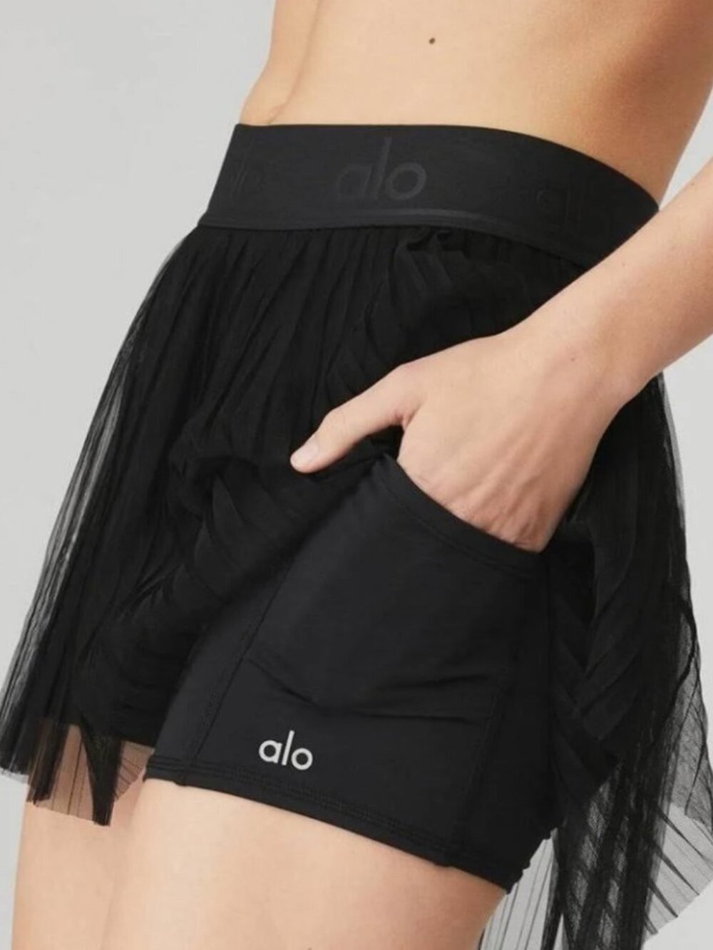 Mesh Flirty Tennis Skirt Alo - Picture 2 of 4